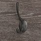 RiverRidge Home Afton 4-Hook Wall Shelf in Dark Weathered Woodgrain and Black, , large