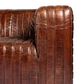 Moe"s Home Collection Castle Leather Stationary Sofa in Cappuccino Brown, , large