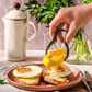 Dreamfarm Flegg Flip Serve Egg Ring in Yellow and Black (Set of 2), , large
