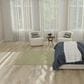 Nourison Courtyard Ivory and Green 5" Square Indoor/Outdoor Area Rug, , large