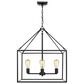 Golden Lighting Wesson 4-Light Chandelier in Black, , large