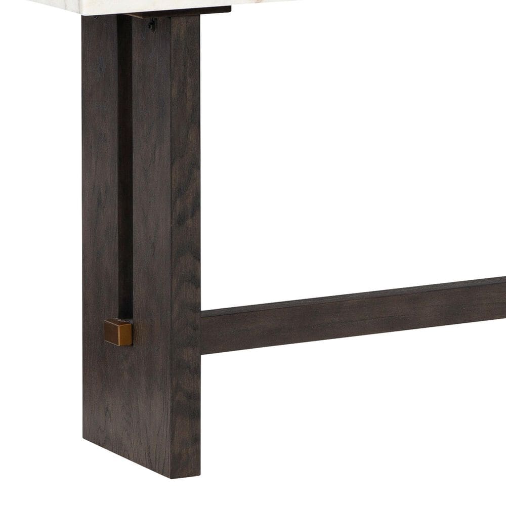 Ashley Burkhaus Sofa Table in White and Dark Brown, , large