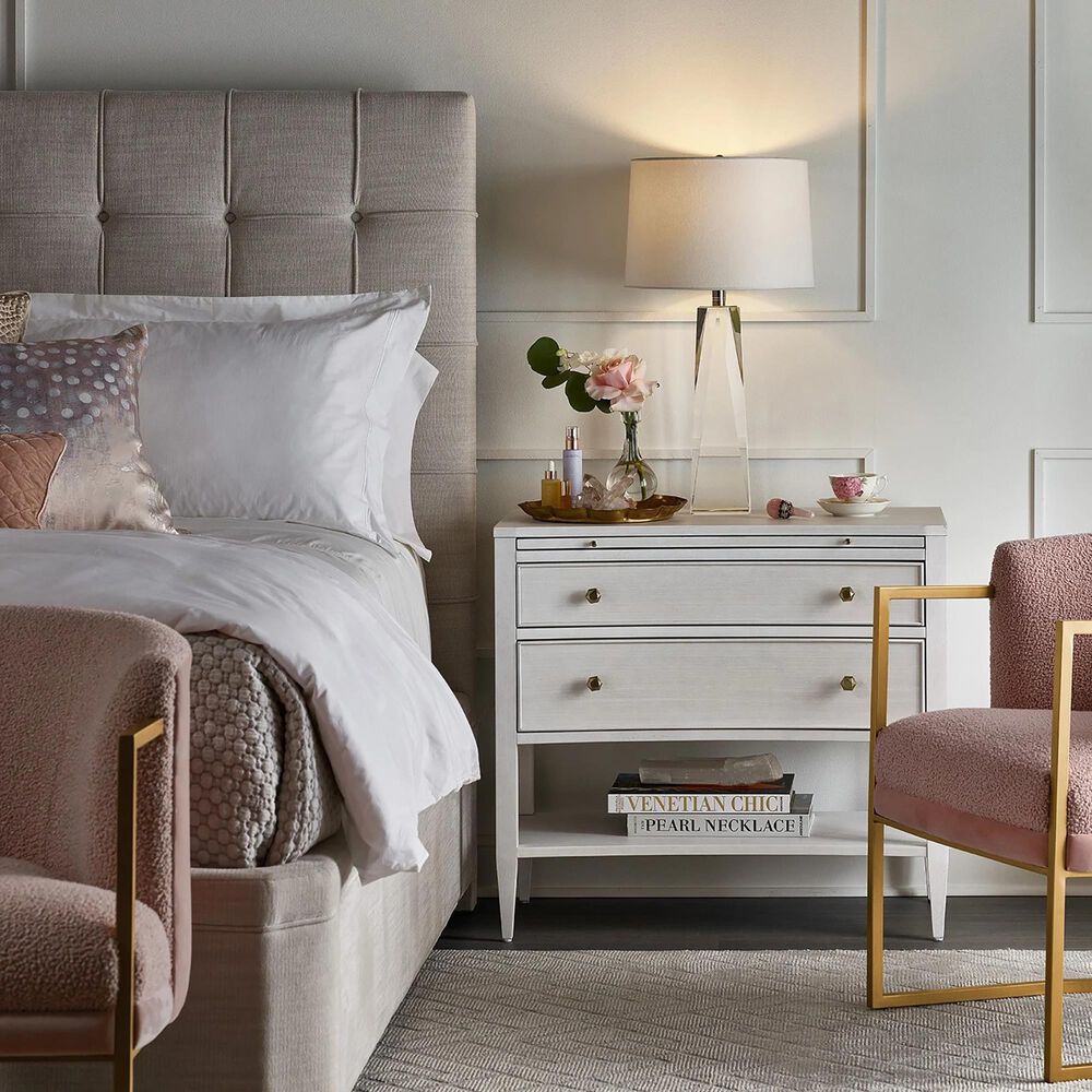 Furniture Worldwide Love Joy Bliss Uptown Queen Bed in Woven Pewter, , large