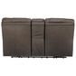 Ashley Wurstrow Power Reclining Console Loveseat with Adjustable Headrest in Smoke, , large