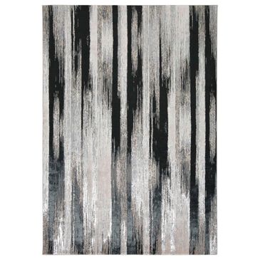 Feizy Rugs Micah 10" x 13"2" Black and Silver Area Rug, , large