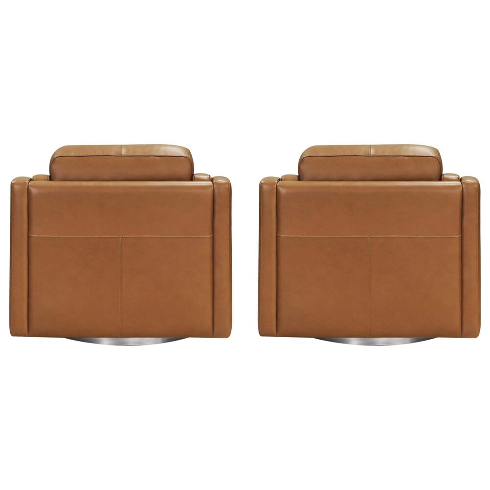 Hydeline Bella Swivel Chair in Cognac Brown (Set of 2), , large