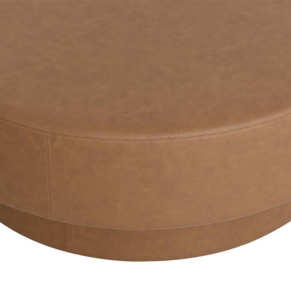 37B Arlo Ottoman in Milliken Cognac, , large