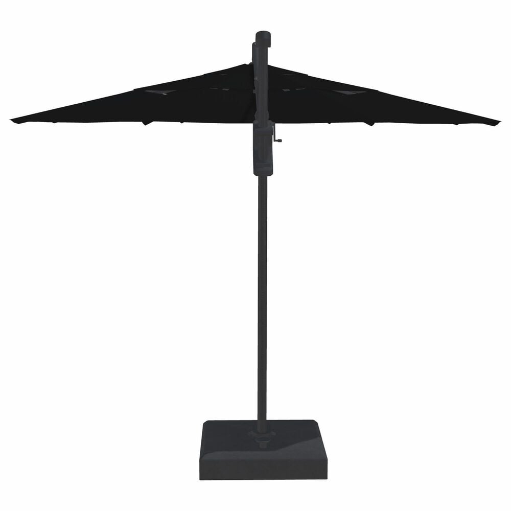 Garden Party Starlux AKZ Plus 13" Octagon Cantilever Umbrella with Base in Black, , large