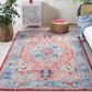 Safavieh Riviera 4"5" x 6"5" Light Blue and Red Area Rug, , large