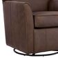 Ashley Braydunn Swivel Glider Accent Chair in Espresso Brown, , large