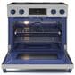 Thor Kitchen Gordon Ramsay 6 Cu. Ft. 36" Professional Electric Range with Navy Blue Handle Kit in Stainless Steel, , large