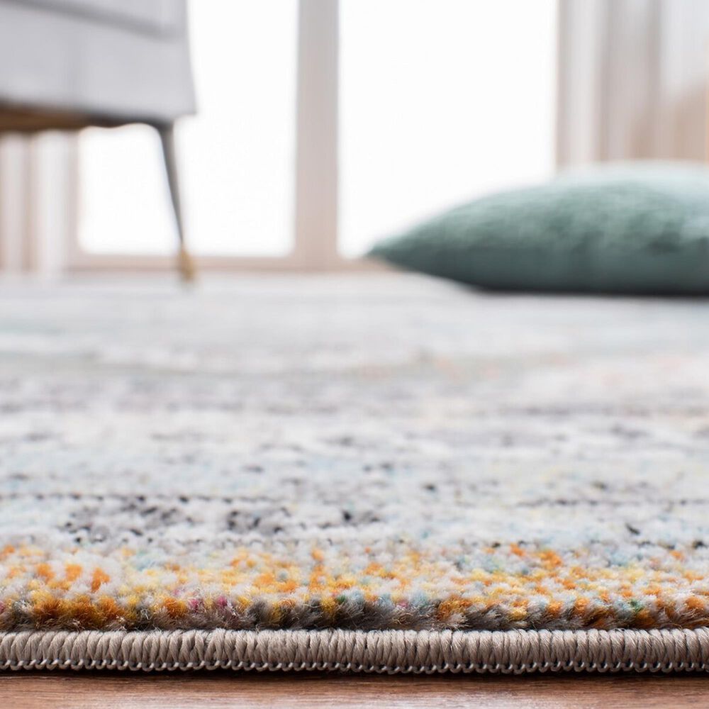 Safavieh Aria ARA201M 2&#39; x 8&#39; Ivory and Blue Runner, , large