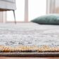 Safavieh Aria ARA201M 2" x 8" Ivory and Blue Runner, , large