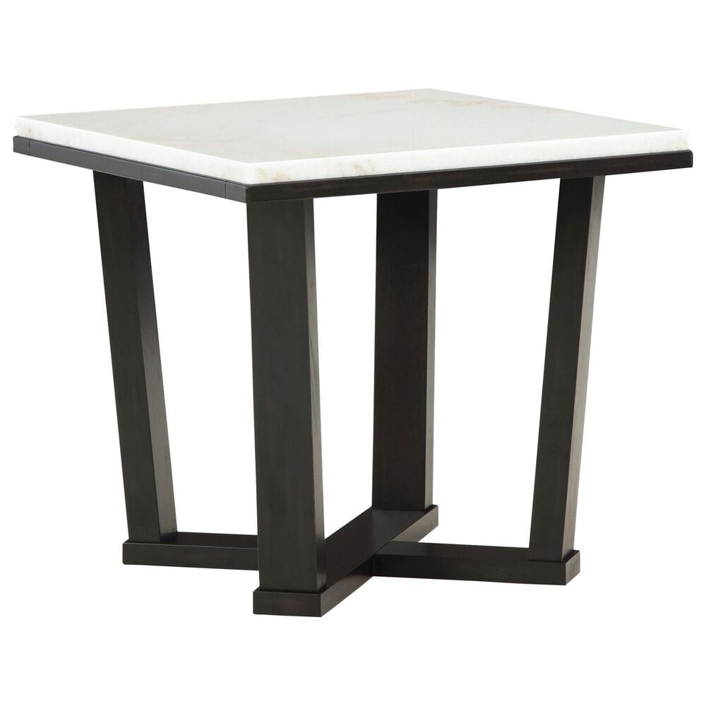 Ashley Frostead End Table in White and Dark Espresso, , large