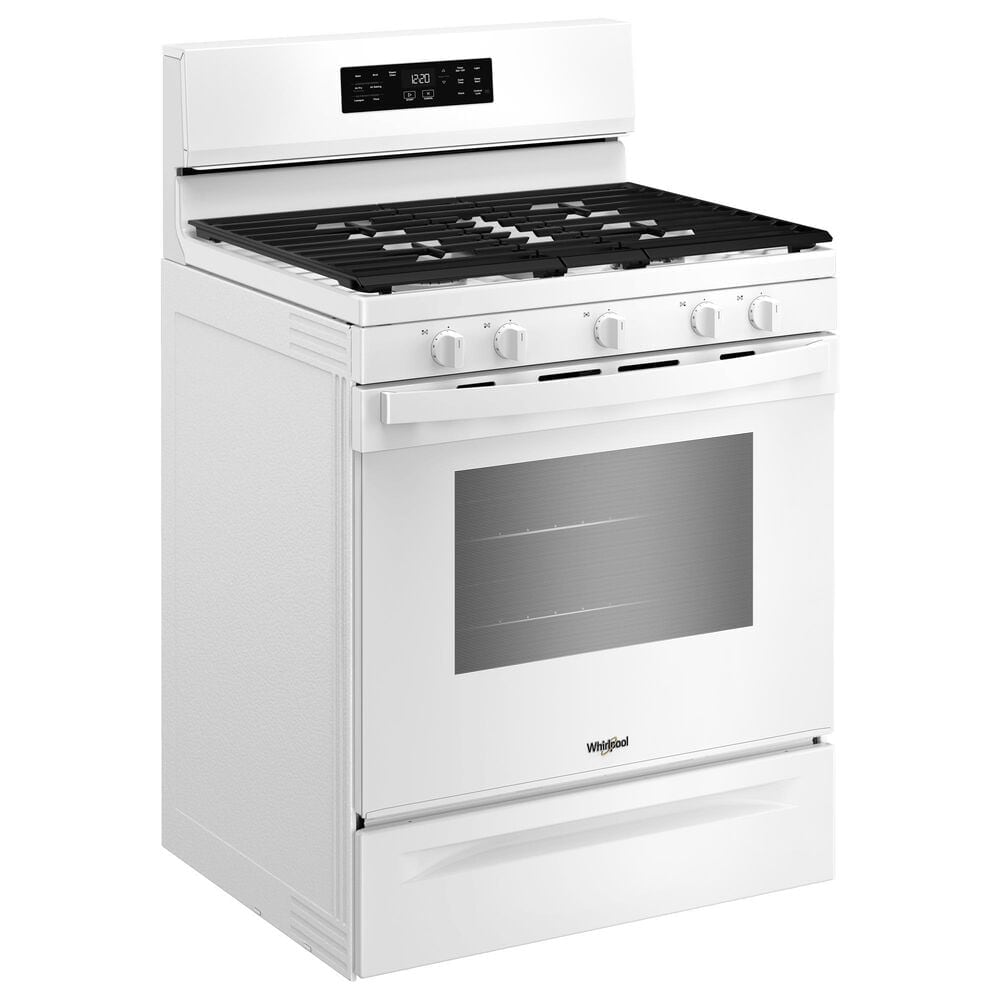 Whirlpool 5 Cu. Ft. Freestanding Gas Range in White, , large