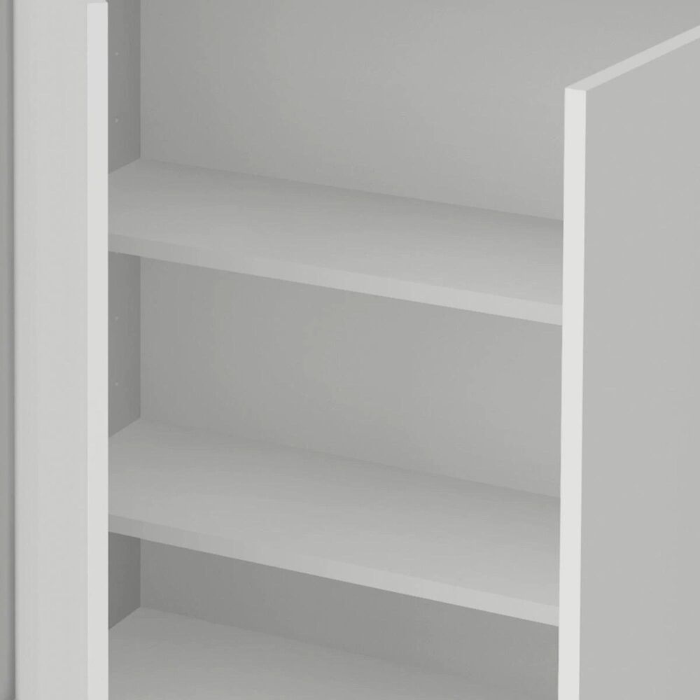 Bestar Small Space Krom 60" Storage Unit in White Nebraska Furniture Mart