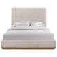 Sterling Timber Elure 4 Piece Queen Upholstered Panel Bedroom Set in Latte, , large
