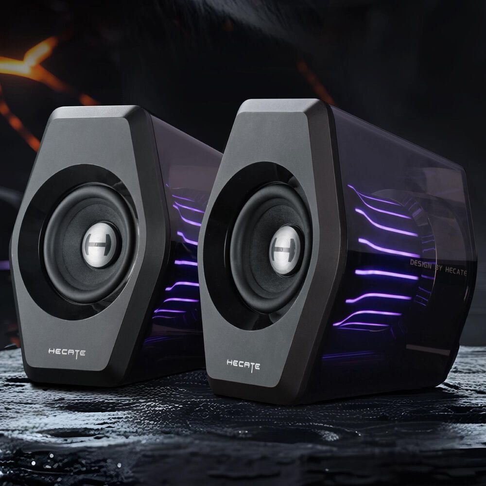 Edifier G2000 Pro Gaming Speaker System with Tempoflow Lighting in Black, , large