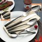 Gifts Plus 20-Piece Flatware Set in Stainless Steel and Matte Black, , large