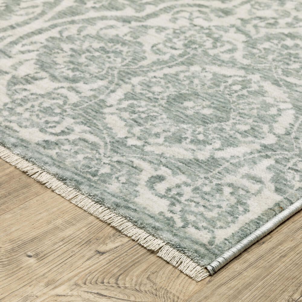 Oriental Weavers Echo Green and Ivory 7&#39;10&quot; x 10&#39;10&quot; Area Rug, , large