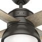 Hunter Loki 52" Ceiling Fan with LED Lights in Noble Bronze, , large