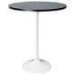 Leisuremod Verve 27" Round Bar Height Dining Table with Sintered Stone Top in White and Black - Table Only, , large