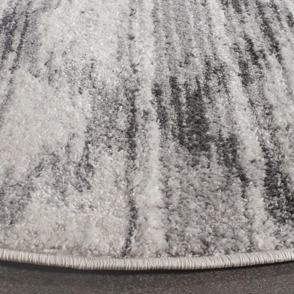 Safavieh Adirondack ADR106P-6R 6&#39; x 6&#39;  Silver/Charcoal Round Rug, , large