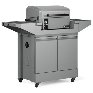 Tytus Emberwood Grill and Prep Cart with Tabletop Pellet Grill in Gunmetal Gray, , large