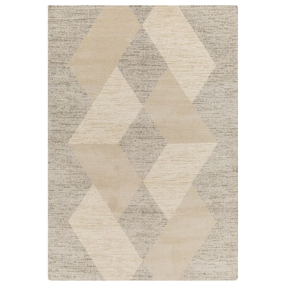 Surya Gavic 2" x 3" Medium Gray and Light Beige Area Rug, , large