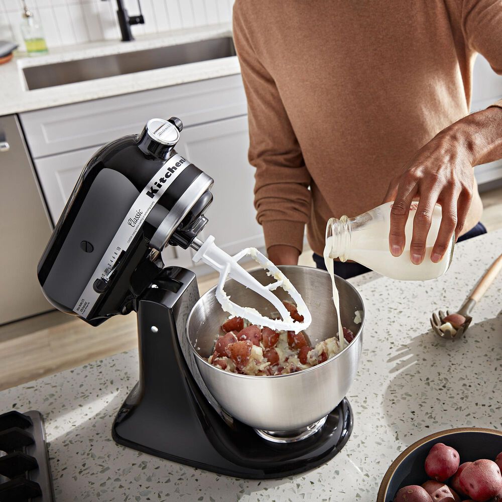 KitchenAid 4.5 Quart Tilt Head Stand Mixer in Onyx Black and Stainless Steel, , large