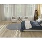 Nourison Courtyard Ivory and Blue 6" Round Indoor/Outdoor Area Rug, , large