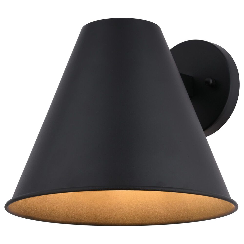 Vaxcel Smith 10" 1-Light Outdoor Wall Sconce in Textured Black, , large