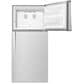 Whirlpool 19 Cu. Ft. Top-Freezer Refrigerator with LED Interior Lighting in Metallic Steel, , large