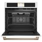 Cafe 2-Piece Kitchen Package with Matte White 30" Smart Built-In Convection Single Wall Oven and Stainless Steel 36" Electric Cooktop, , large