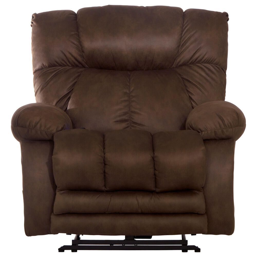Catnapper Dawkins Power Lay Flat Recliner in Chocolate, , large