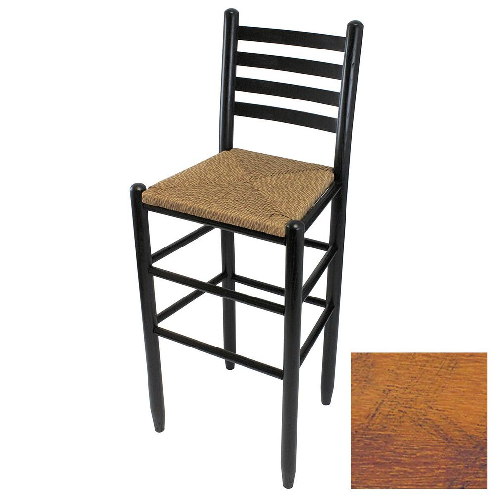 Lakeside Asheville Ladderback Barstool in Woodleaf Hickory, , large