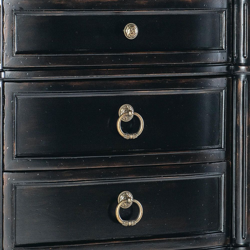 Hooker Furniture Charleston 3-Drawer Nightstand in Black Cherry, , large