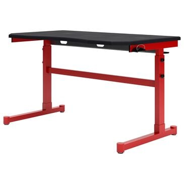 Ashley Lynxtyn Adjustable Height Desk in Red and Black, , large