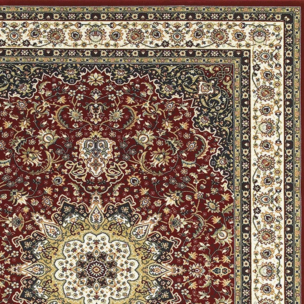 Oriental Weavers Kashan 119N1 3&#39;10&quot; x 5&#39;5&quot; Red Area Rug, , large