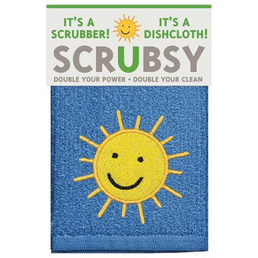 Mukitchen Sunshine Scrubsy Dish Cloth in Blue, , large