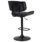 Blue River Brooklyn Adjustable Swivel Bar Stool in Black, , large