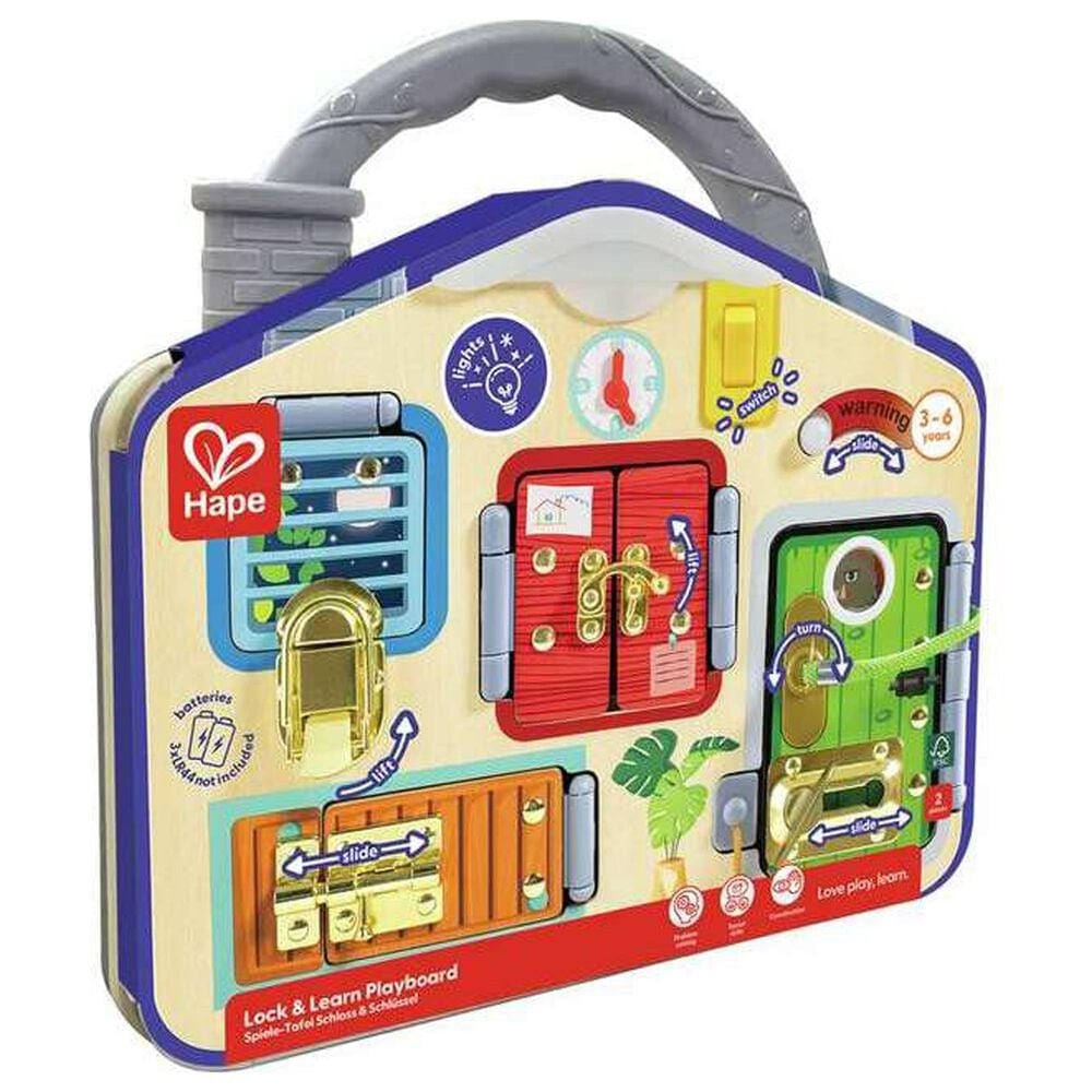 Hape Toys Lock and Learn Playboard, , large