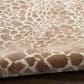 Nourison Desire Camel and Silver 9" x 12" Area Rug, , large