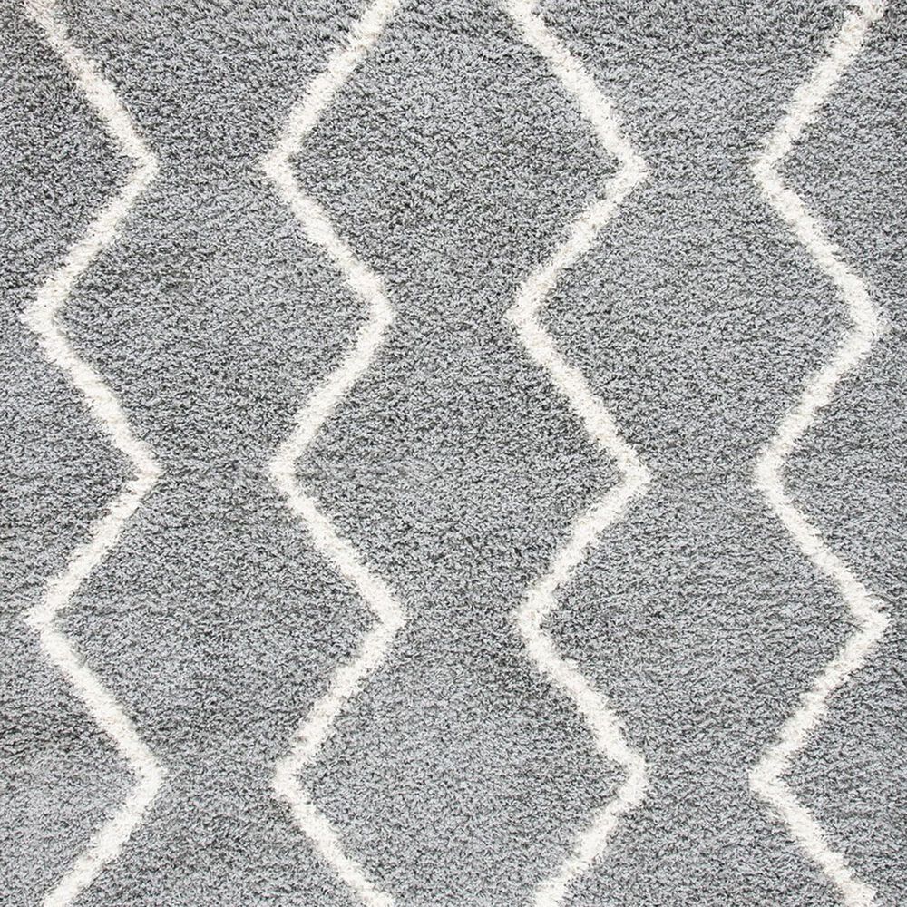 Safavieh Venus Shag Chevron 8&#39; x 10&#39; Grey and Ivory Area Rug, , large