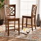 Baxton Studio Nicolette Counter Stool in Walnut Brown (Set of 2), , large