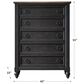 Belle Furnishings 5-Drawer Chest in Black and Dusty Taupe, , large