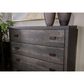 Signature Design by Ashley Toretto 5-Drawer Wide Chest in Charcoal, , large