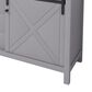 Lexora Home Marsyas 84" Double Bathroom Vanity in Dark Grey with White Carrara Marble Top and Rectangular Sinks, , large