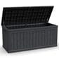 Hearth and Haven 260-Gallon Outdoor Plastic Deck Box in Black, , large