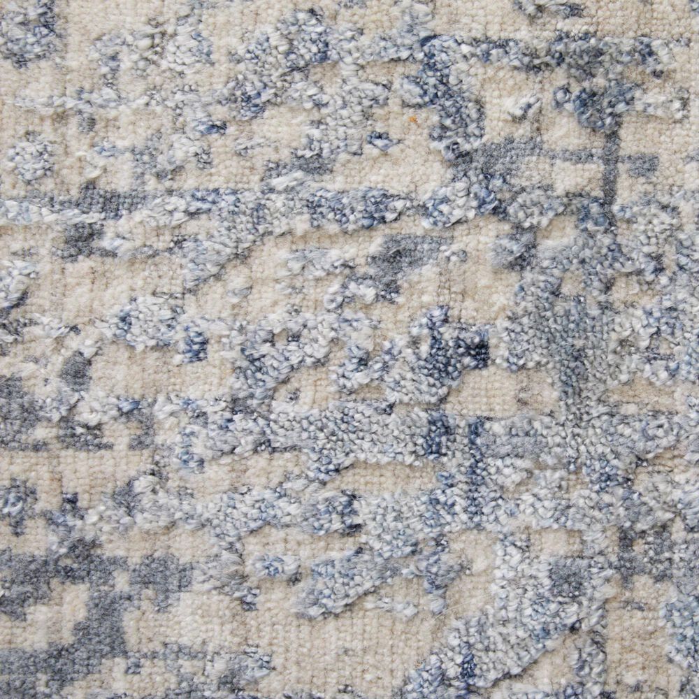 Feizy Eastfield Abstract 3&#39; x 5&#39; Blue and Beige Area Rug, , large